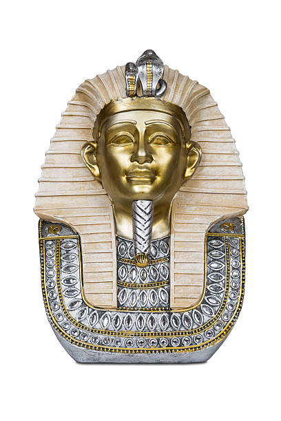 Tutankhamen The mask of Tutankhamen isolated on white with clipping path. tonatiuh stock pictures, royalty-free photos & images