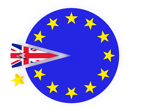 Brexit - United Kingdom departs from European Union - symbolic presentation