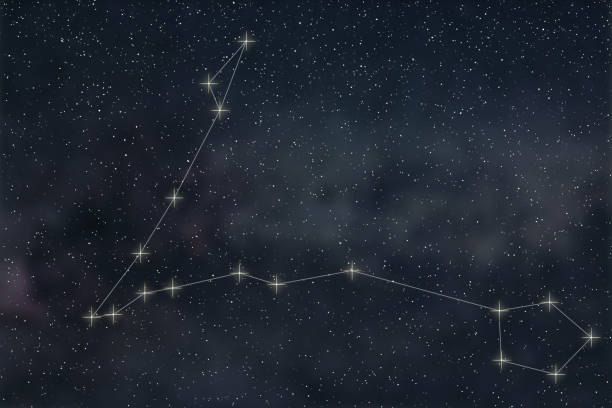 Pisces Constellation. Zodiac Sign Pisces constellation lines