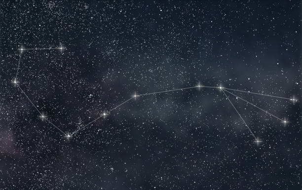 istock Scorpio Constellation. Zodiac Sign Scorpio constellation lines 638714110