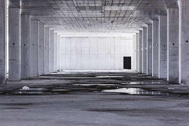 istock Abandoned urban garages 638719710