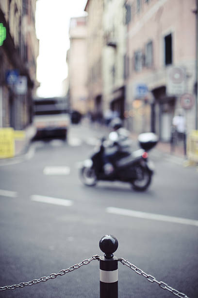 istock Urban traffic in Italian town Imperia 638719914
