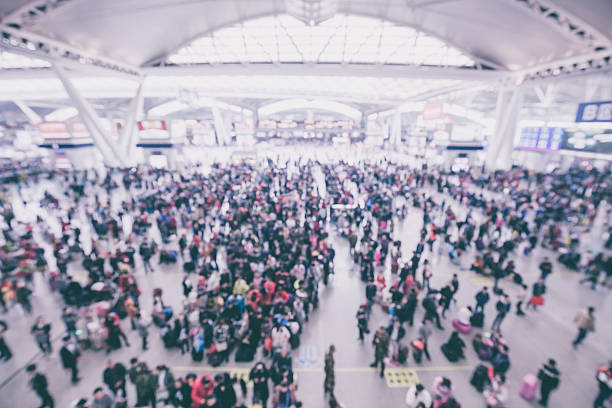 istock Defocused view of Passengers check-in 638721560