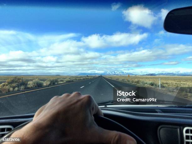 The Mojave Desert Drive Stock Photo - Download Image Now - Driving, Pick-up Truck, Arizona