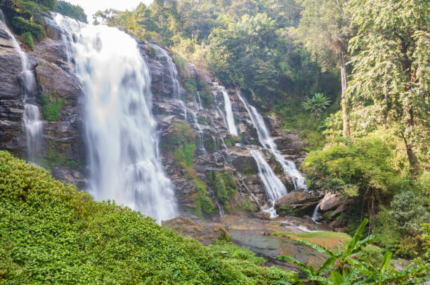 istock Water fall at national park, Thailand 638724808