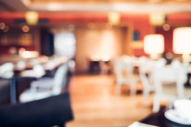 istock Blurred background,restaurant blur background with bokeh light 638725104