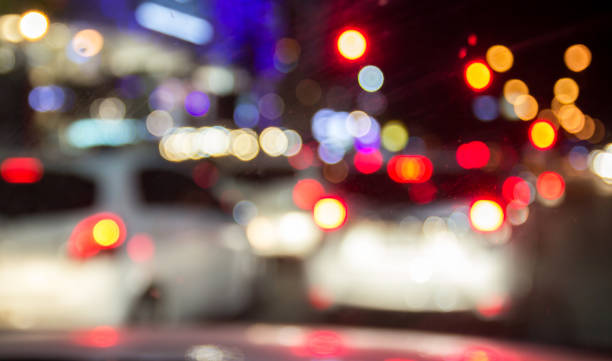 istock Blur image of inside cars with bokeh lights 638725148