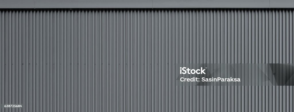 Corrugated metal wall texture Metal Stock Photo