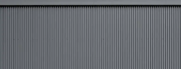 Photo of Corrugated metal wall texture