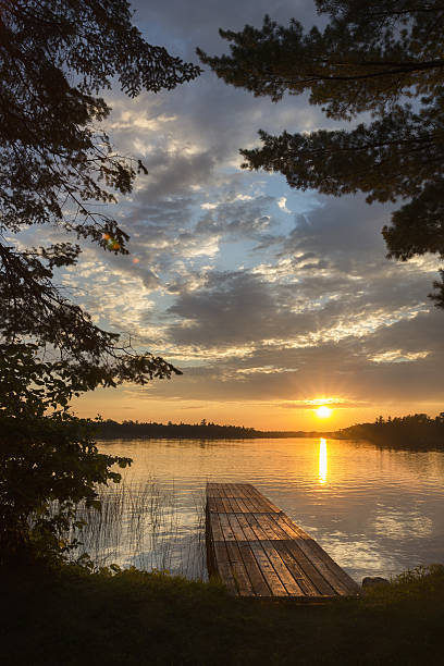 istock Golden sunset on the lake 638727230