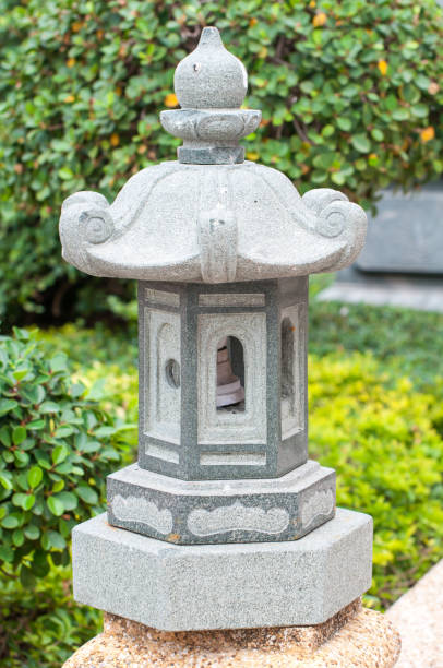 istock Stone lantern in Chinese Temple 638727332