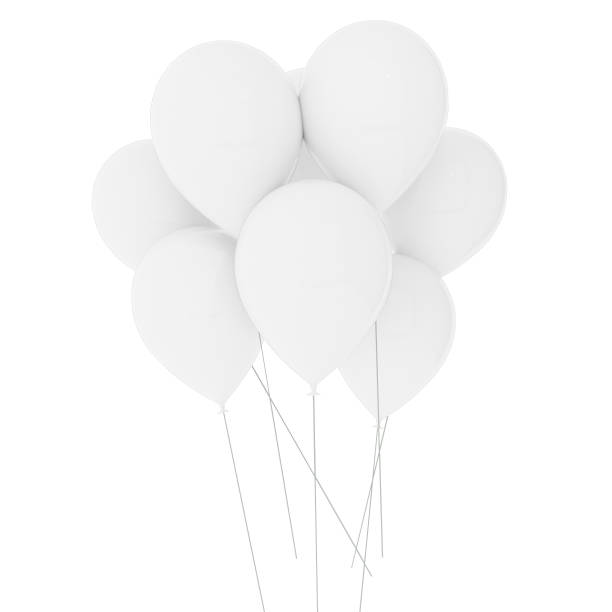 istock white balloons on isolated white in 3D illustration 638727428