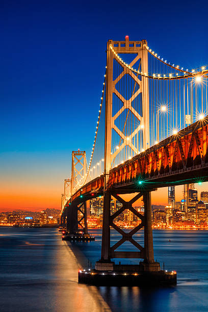 istock Bay Bridge and San Francisco skyline at sunset 638729198