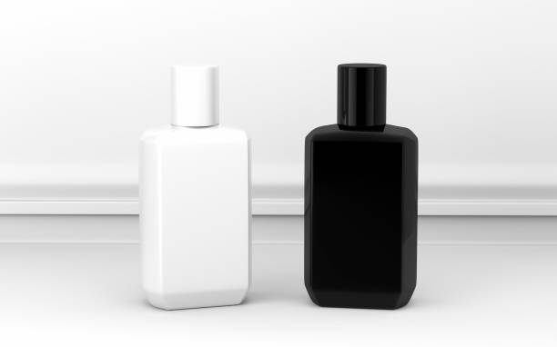 istock Black and White cosmetic edge angle bottle 638730300