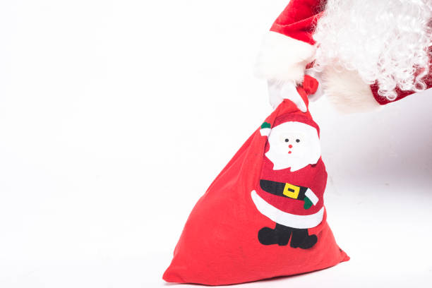 Real Santa with Bag of Gifts