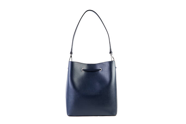 istock Blue female handbag on a white background, online catalog 638736552