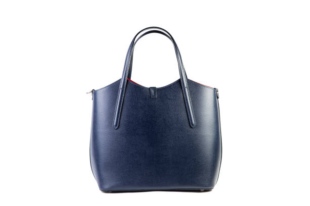 istock Blue female handbag on a white background, online catalog 638736690