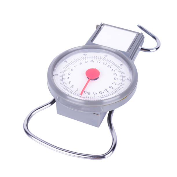 istock Hand scales for luggage isolated on white 638736862