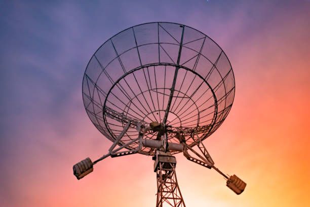 istock Radio telescope scene at night in China 638751958