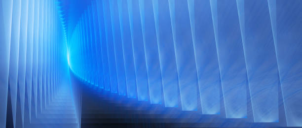 istock Blue glowing futuristic iterated surfaces 638754080