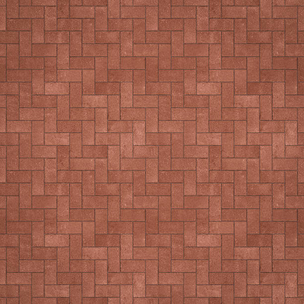 бесшовная текстура тротуара (1:1 формат) - brick floor стоковые фото и изображения