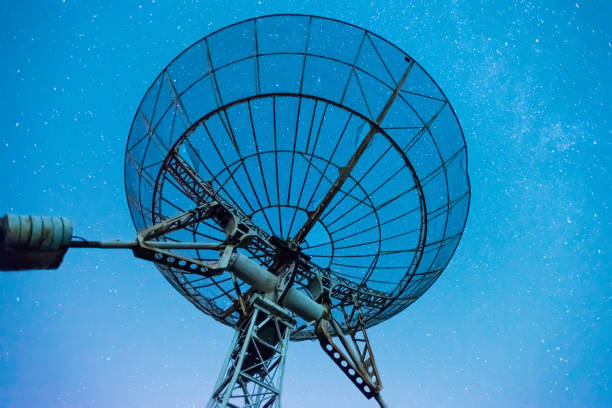 istock Radio telescope scene at night in China 638760940