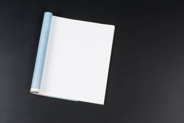 istock Mock-up magazines or catalog on black chalkboard background. 638767194