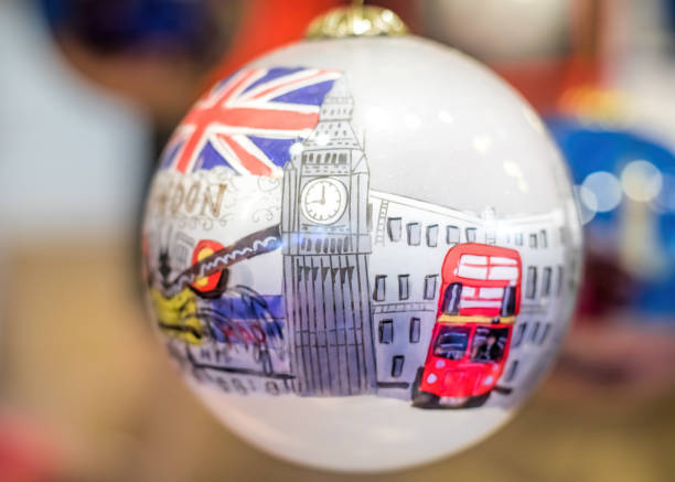 London themed Christmas bauble decoration.
