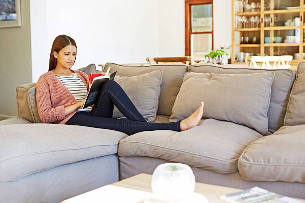 istock Time to stretch out with a good book 638771708