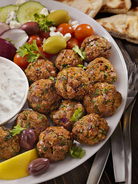 istock 100% Lamb -Greek Meatball Platter 638771964