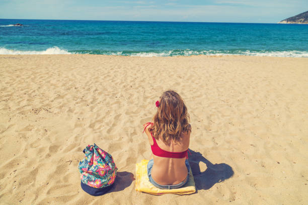 istock Girl enjoying on a beach. 638780622