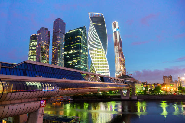 istock Moscow city at night 638781272