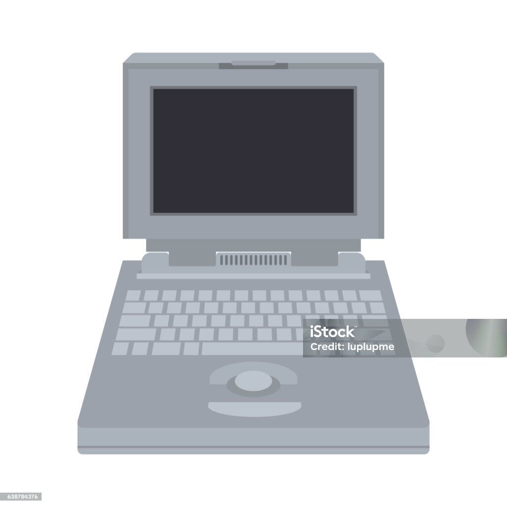 Computer Frame Vector Image Computer Vector Illustration Stock Illustration - Download Image Now ...