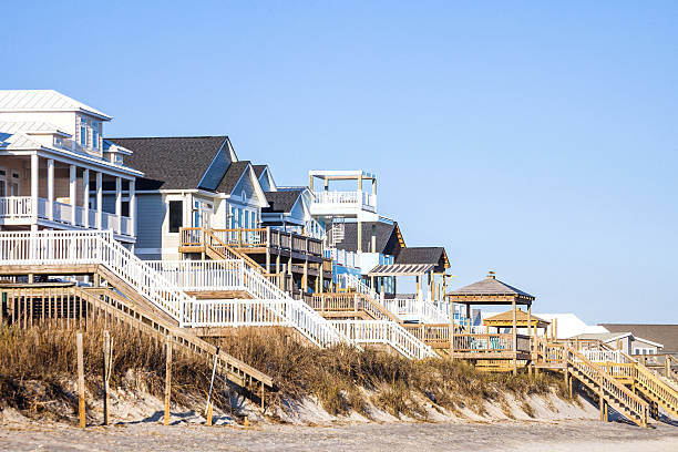 istock Waterfront homes. Surf City, North Carolina. 638784602