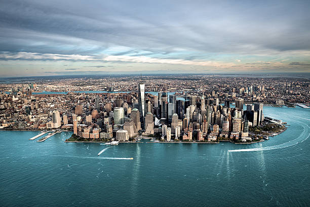 istock Aerial view of Manhattan island 638790072