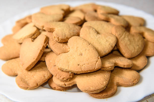 istock Cookies in the shape of a heart. 638800830