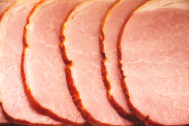 istock Tasty slices of ham 638802436