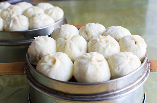 istock Steamed Chinese Meat Buns Baozi 638803010
