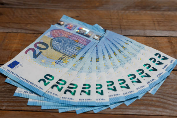 istock Amounts of euro banknotes 638804810