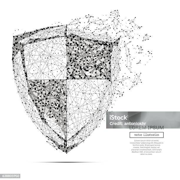 Abstract Shield Example Abstract Shield Concept Gray Stock Illustration - Download Image Now ...