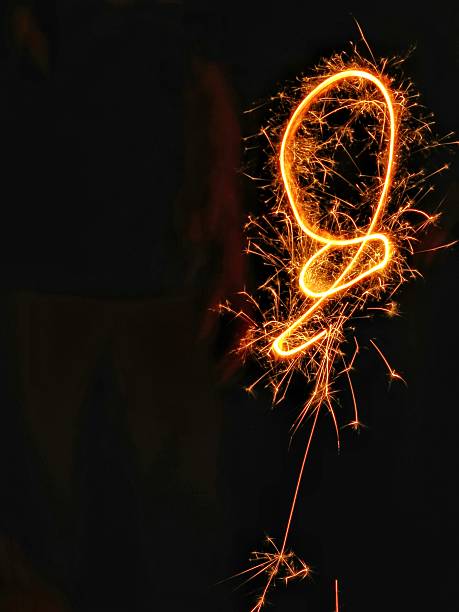 istock Pyrotechnics Spark Sparkler Fireworks Background, Night, Fourtrh of July 638807126
