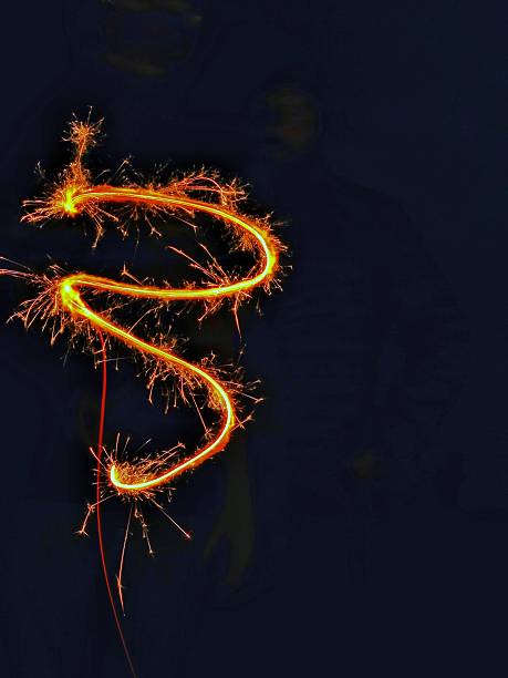 istock Pyrotechnics Spark Sparkler Fireworks Background, Night, Fourtrh of July 638807218
