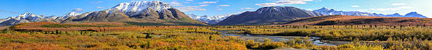 Panorama Autumn in Denali National Park, Alaska