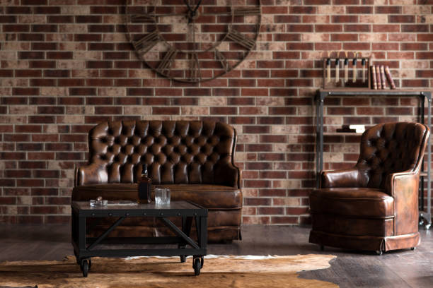 istock Close up of a modern masculine study room 638809738