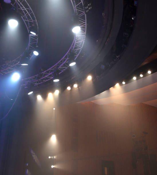 istock Light from the scene during the concert. 638810638
