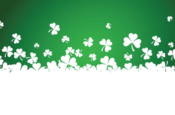 illustrations, cliparts, dessins animés et icônes de contexte de la saint-patrick. - clover