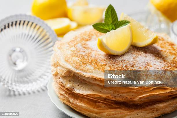 Pancakes Stock Photo - Download Image Now - Pancake, Crêpe - Pancake, Shrove Tuesday