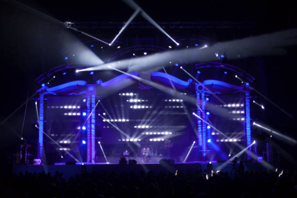 istock Light from the scene during the concert. 638815228