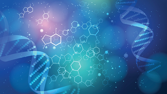 DNA vector medical background, can be used for business, medical, science  presentation