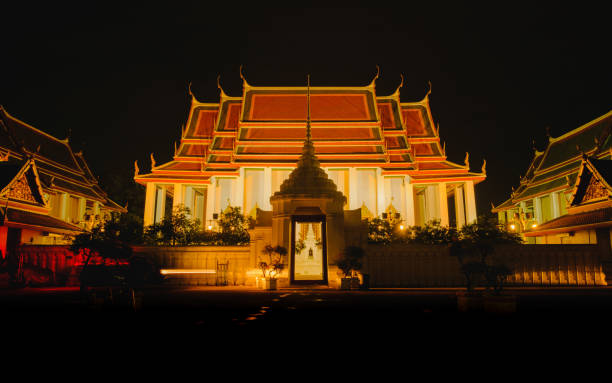 istock church in temple ,night view image. 638815554